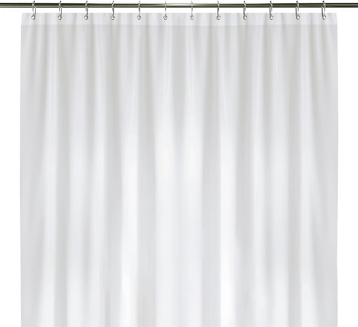 LiBa Shower Curtain PEVA 8G, 72x72 Inch Waterproof Clear