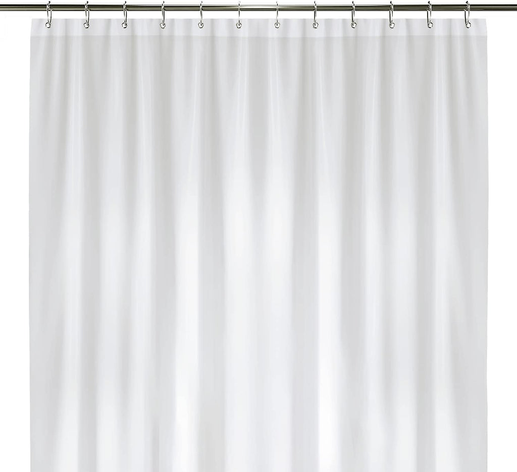 LiBa Shower Curtain PEVA 8G, 72x72 Inch Waterproof Clear