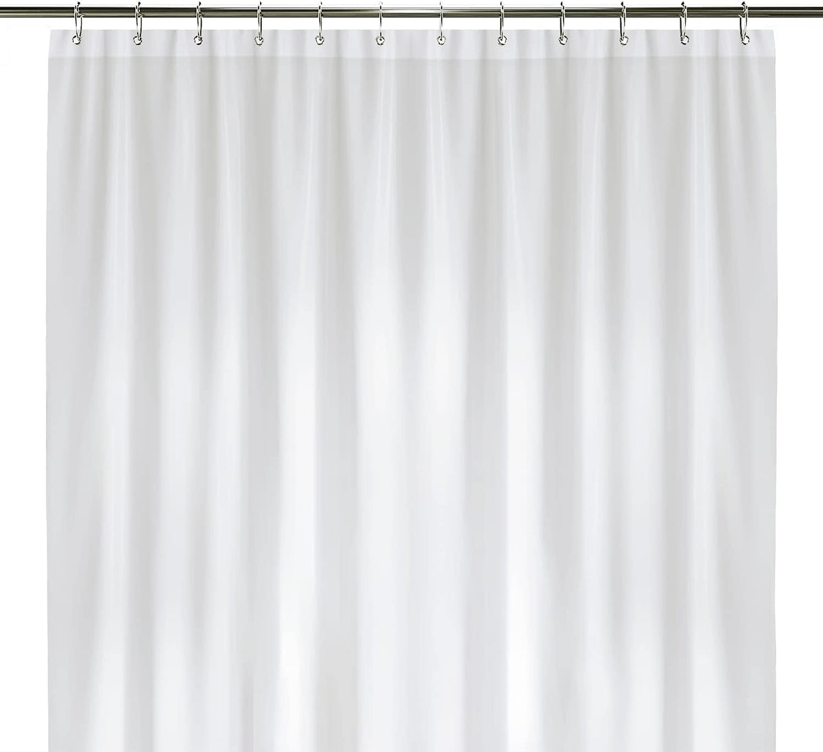 LiBa Shower Curtain PEVA 8G, 72x72 Inch Waterproof Clear