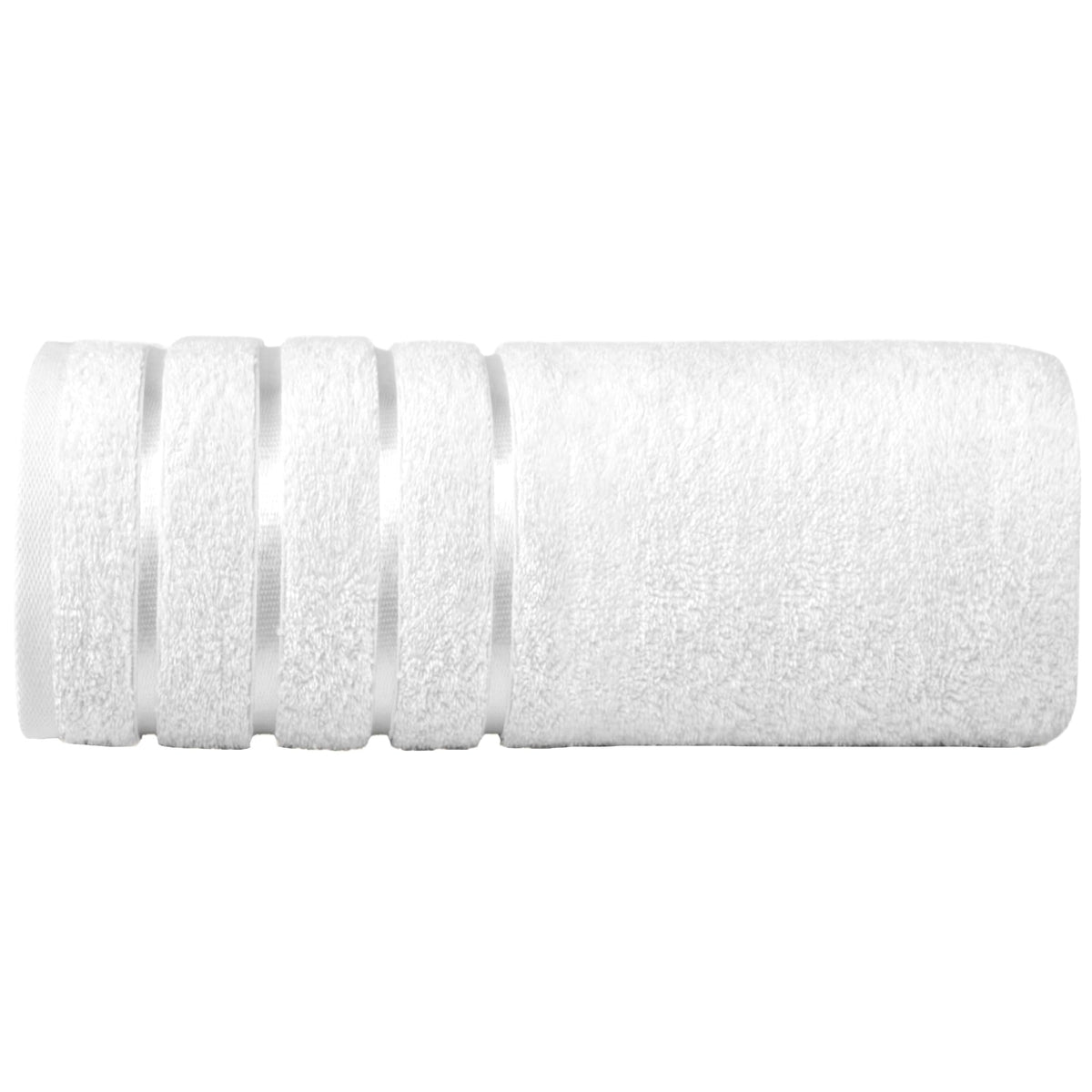 Elegant Comfort 4 Lines Viscose Stripe 6-Piece Premium Towel Set - 100% Turkish Cotton High Absorbent Luxury Bathroom Towels – Includes 2 Washcloths, 2 Hand Towels and 2 Bath Towels Set, Gold