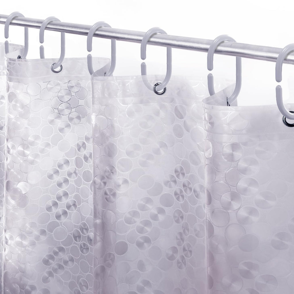 LiBa Shower Curtain PEVA 8G, 72x72 Inch Waterproof Frosted