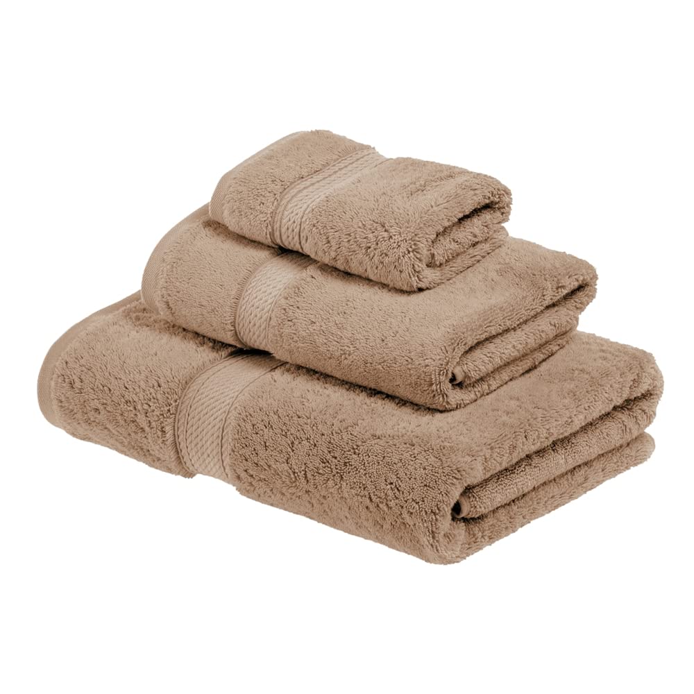 SUPERIOR Egyptian Cotton Plush & Absorbent, Hand Towel Set of 4, Cream