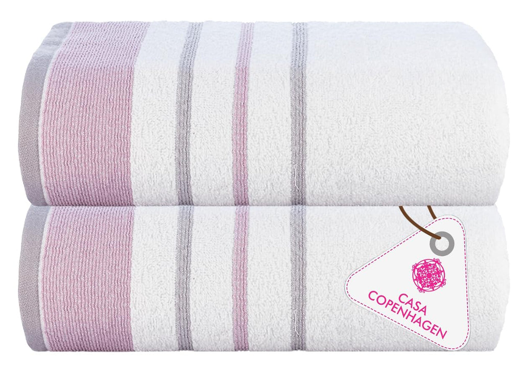 CASA COPENHAGEN 6pcs Bathroom Towel Gift Set, 600GSM, Dark Black