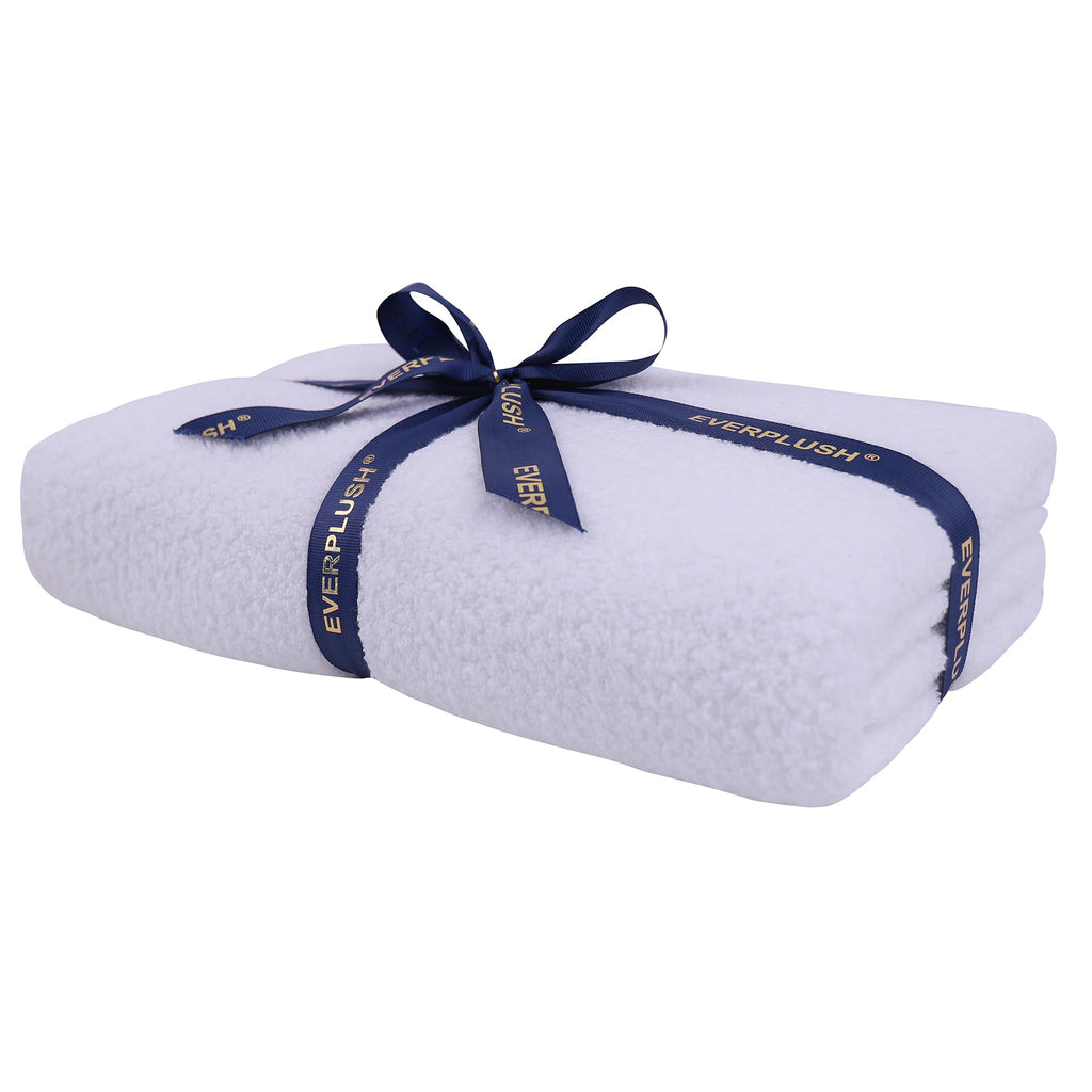 Everplush Diamond Jacquard 6 Pieces Bath Towel Set, Luxury Super Soft Oversized everplush Towels, Highly Absorbent Diamond Jacquard Quick Dry Bath Towel for Bathroom Grey Towel Set