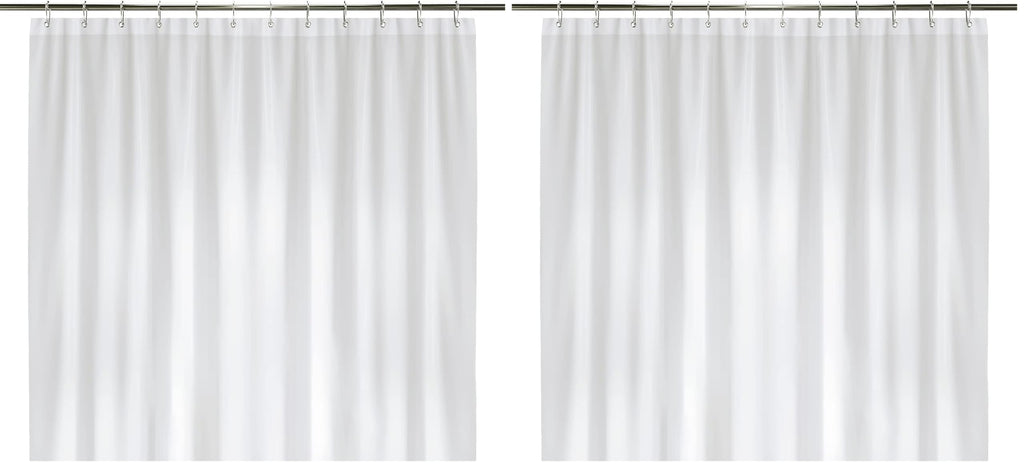 LiBa Shower Curtain PEVA 8G, 72x72 Inch Waterproof Frosted