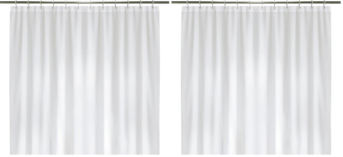 LiBa Shower Curtain PEVA 8G, 72x72 Inch Waterproof Frosted
