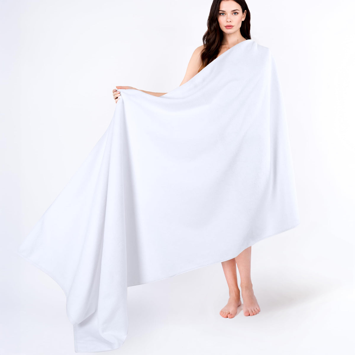 Cotton Paradise 100% Cotton Turkish Towel Set, Soft Absorbent Quick Dry, 6 Piece Towel Set, Navy Blue