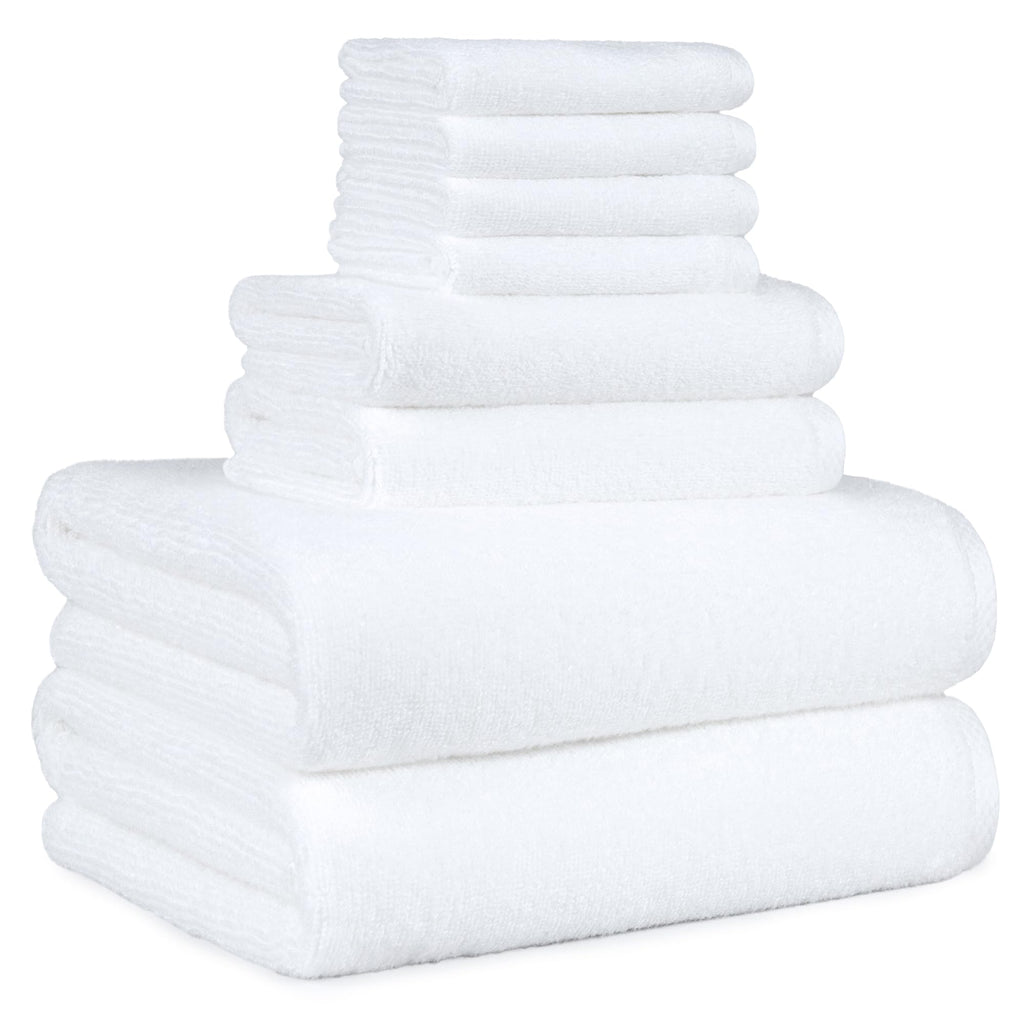 Amazon Basics Lightweight Quick-Dry Hand Towels, 100% Cotton, 28" x 16", Seafoam Green, 8-Pack