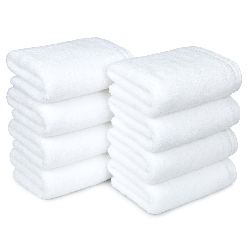Amazon Basics Lightweight Quick-Dry Hand Towels, 100% Cotton, 28" x 16", Seafoam Green, 8-Pack