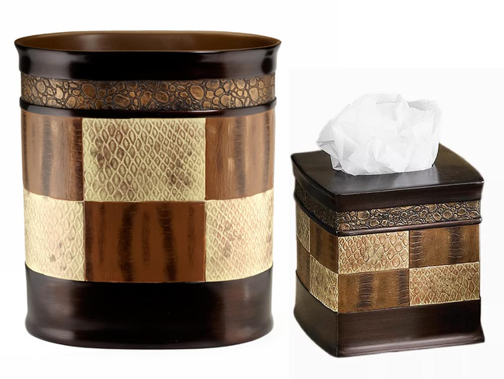 Zahari Home Spindle Modern Bathroom Towel Set - 3 Piece Bath, Hand, and Wash Towels - Classic Luxury Contemporary Decor - Beautiful Gold Unique Design Bath Ensemble