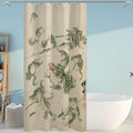 Unimpressed Frog Shower Curtain Ink Cute Funny Asian Style Traditional Japanese Art Bath Curtain Anime Waterproof and Fabric Curtain Cool for Bathroom 72x72inch