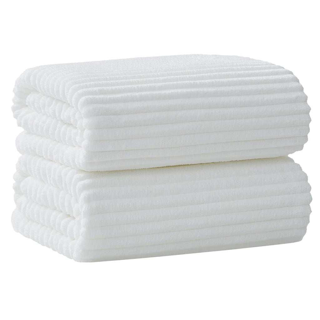 6 PC Bath Towel Set, 40"x80" Oversized Bath Sheets, Olive Green