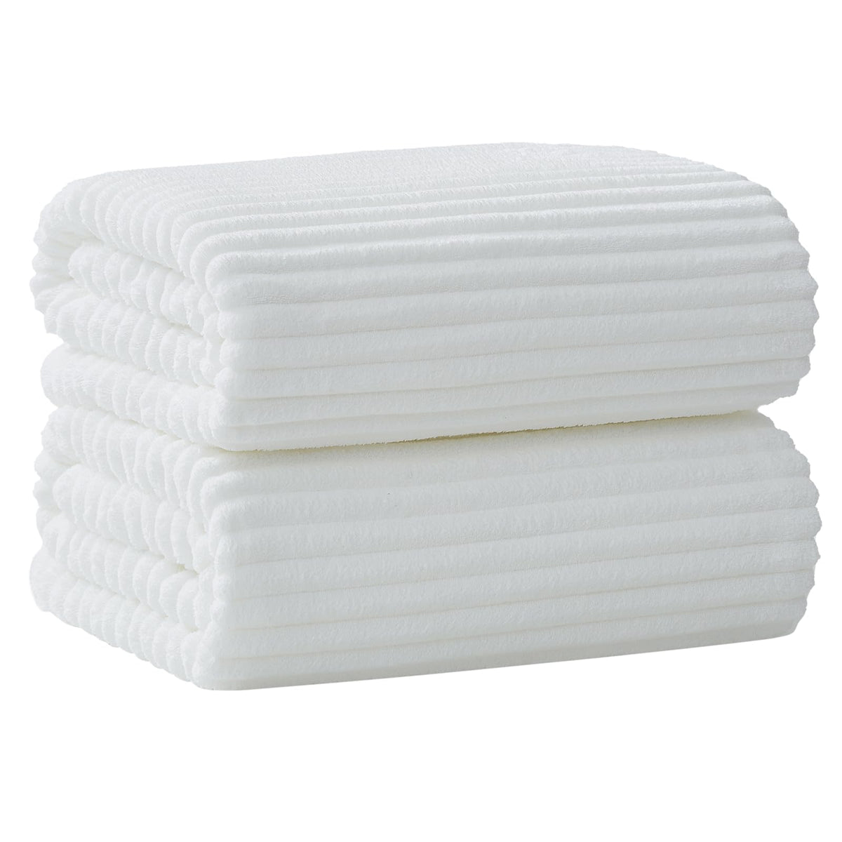6 PC Bath Towel Set, 40"x80" Oversized Bath Sheets, Olive Green