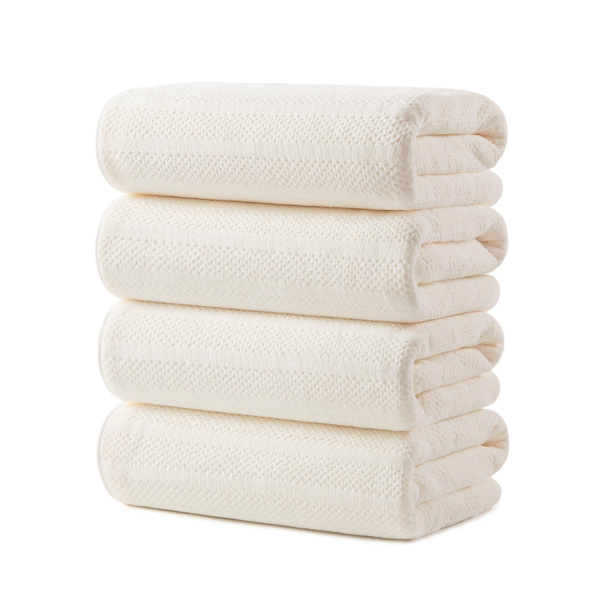 ecolook Microfiber Bath Towels Set of 4, 31 x 63 Inch Extra Large Bath Towel Set, Super Soft & Highly Absorbent, Quick Dry Lightweight Towels for Bathroom, Gym, Spa, Pool & Travel, Gray