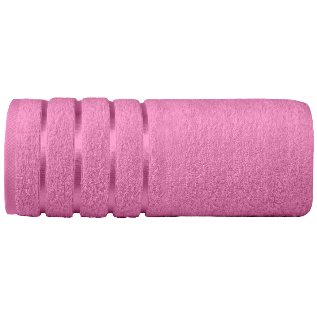 Elegant Comfort 4 Lines Viscose Stripe 6-Piece Premium Towel Set - 100% Turkish Cotton High Absorbent Luxury Bathroom Towels – Includes 2 Washcloths, 2 Hand Towels and 2 Bath Towels Set, Gold