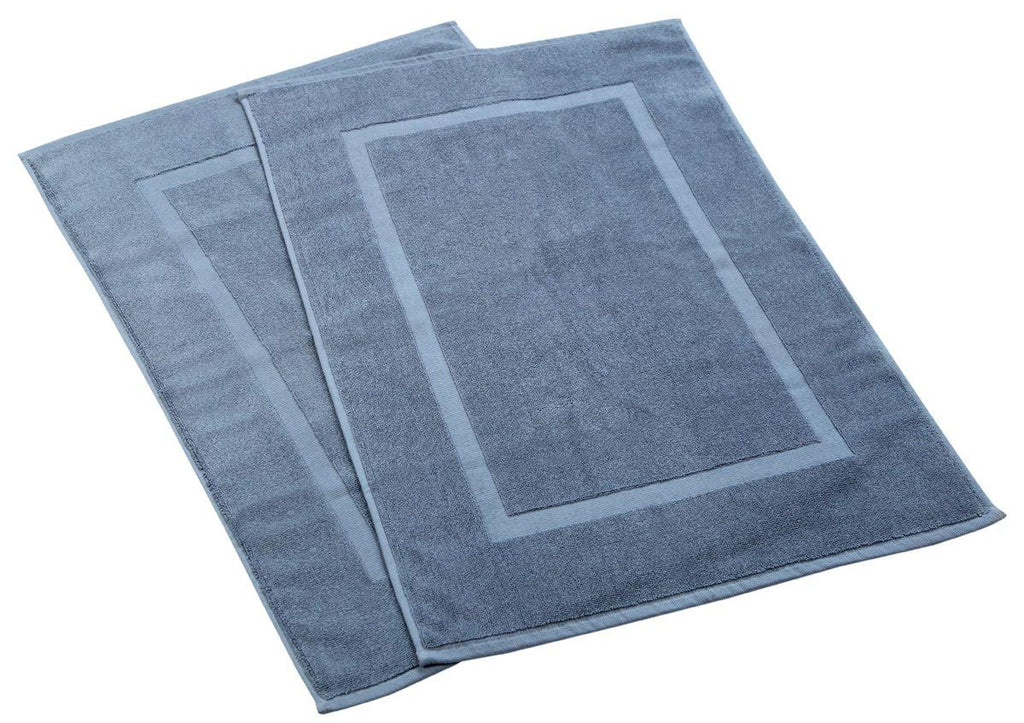 HILLFAIR 100% Cotton 24 Piece Bath Towels Set for Bathroom - Ocean Blue