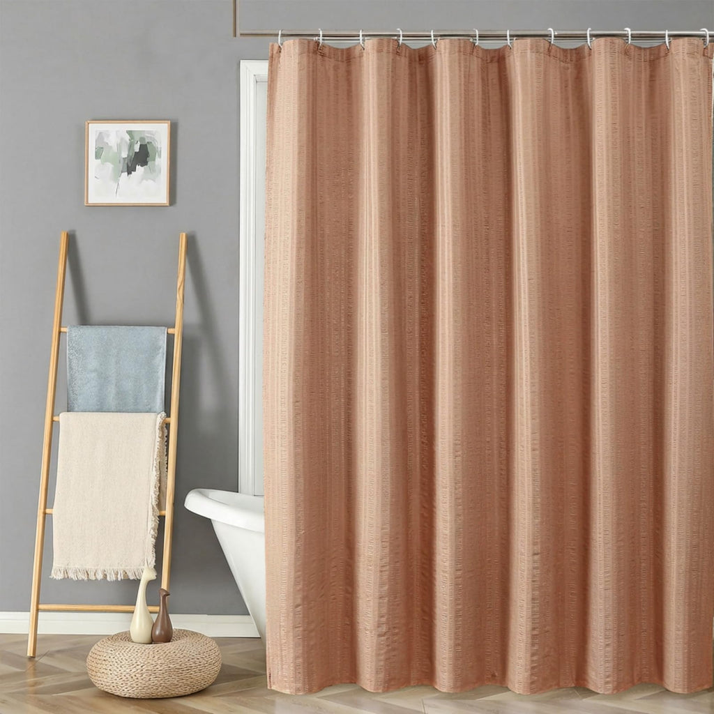Aiyufeng Moga Navy Blue Fabric Shower Curtains for Bathroom - Blue Hotel Spa Polyester Cloth Bath Curtain with 12 Holes, 72x72, Machine Washable, Navy Blue