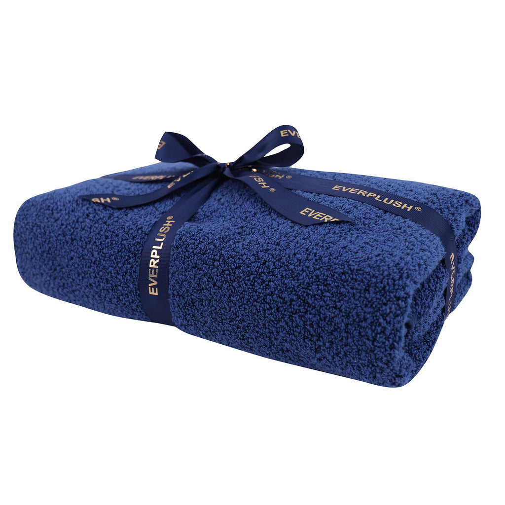 Everplush Diamond Jacquard 6 Pieces Bath Towel Set, Luxury Super Soft Oversized everplush Towels, Highly Absorbent Diamond Jacquard Quick Dry Bath Towel for Bathroom Grey Towel Set