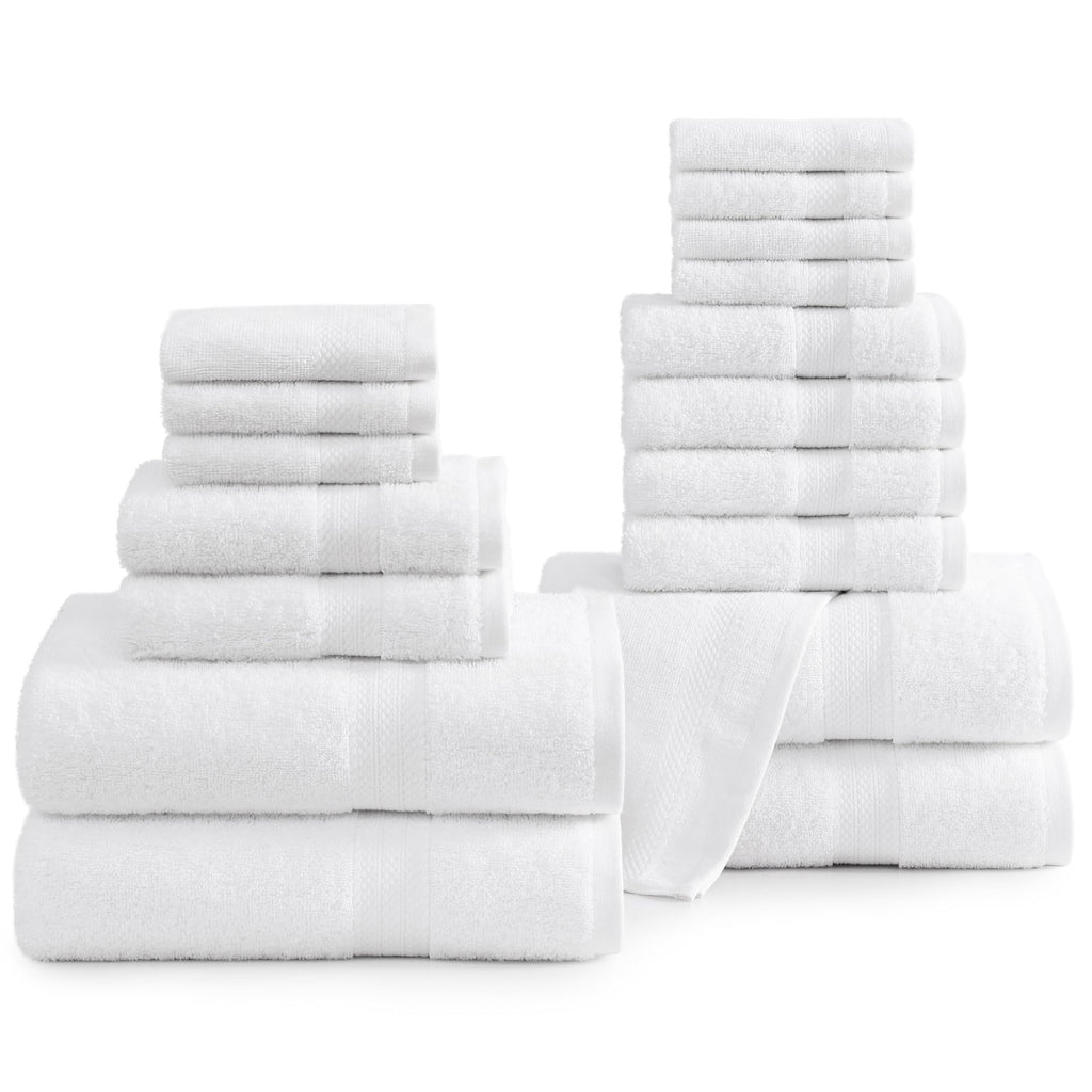 LANE LINEN Bath Towel Set Absorbent Quick Dry 100% Cotton - Wishful Mauve