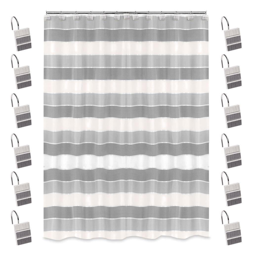 Zahari Home Spindle Modern Bathroom Towel Set - 3 Piece Bath, Hand, and Wash Towels - Classic Luxury Contemporary Decor - Beautiful Gold Unique Design Bath Ensemble