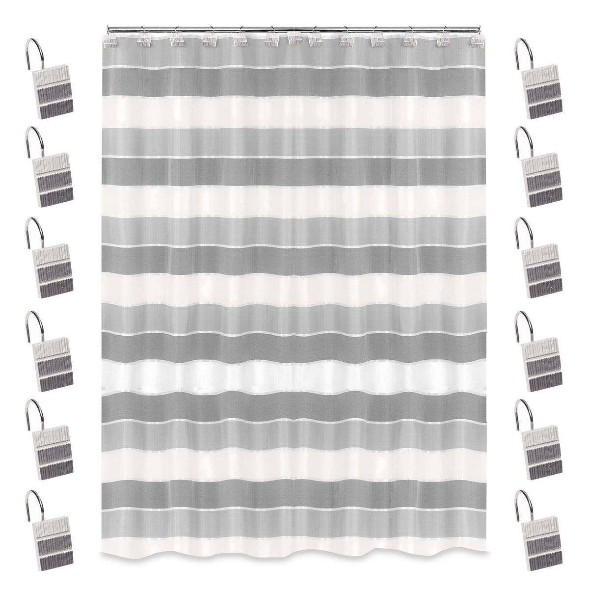 Zahari Home Spindle Modern Bathroom Towel Set - 3 Piece Bath, Hand, and Wash Towels - Classic Luxury Contemporary Decor - Beautiful Gold Unique Design Bath Ensemble