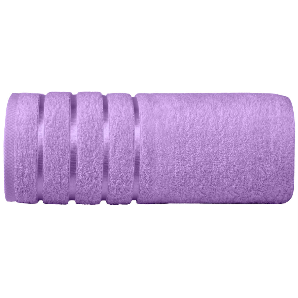 Elegant Comfort 4 Lines Viscose Stripe 6-Piece Premium Towel Set - 100% Turkish Cotton High Absorbent Luxury Bathroom Towels – Includes 2 Washcloths, 2 Hand Towels and 2 Bath Towels Set, Gold