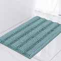 Turquoize Bathroom Runner Rug 17"x47", Soft Absorbent Chenille Bath Rug