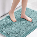 H.VERSAILTEX Navy Blue Bath Rug, Bath Mat Non Slip Bath Mats for Bathroom Floor, Bathroom Rug Extra Thick Chenille Rug 17" x 24" Absorbent Soft Shaggy Washable Dry Fast Plush Rugs for Bathtubs