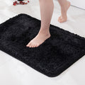 MIULEE Dark Purple Bathroom Rugs Soft Small Microfiber Bath Mat 16x24 Inch