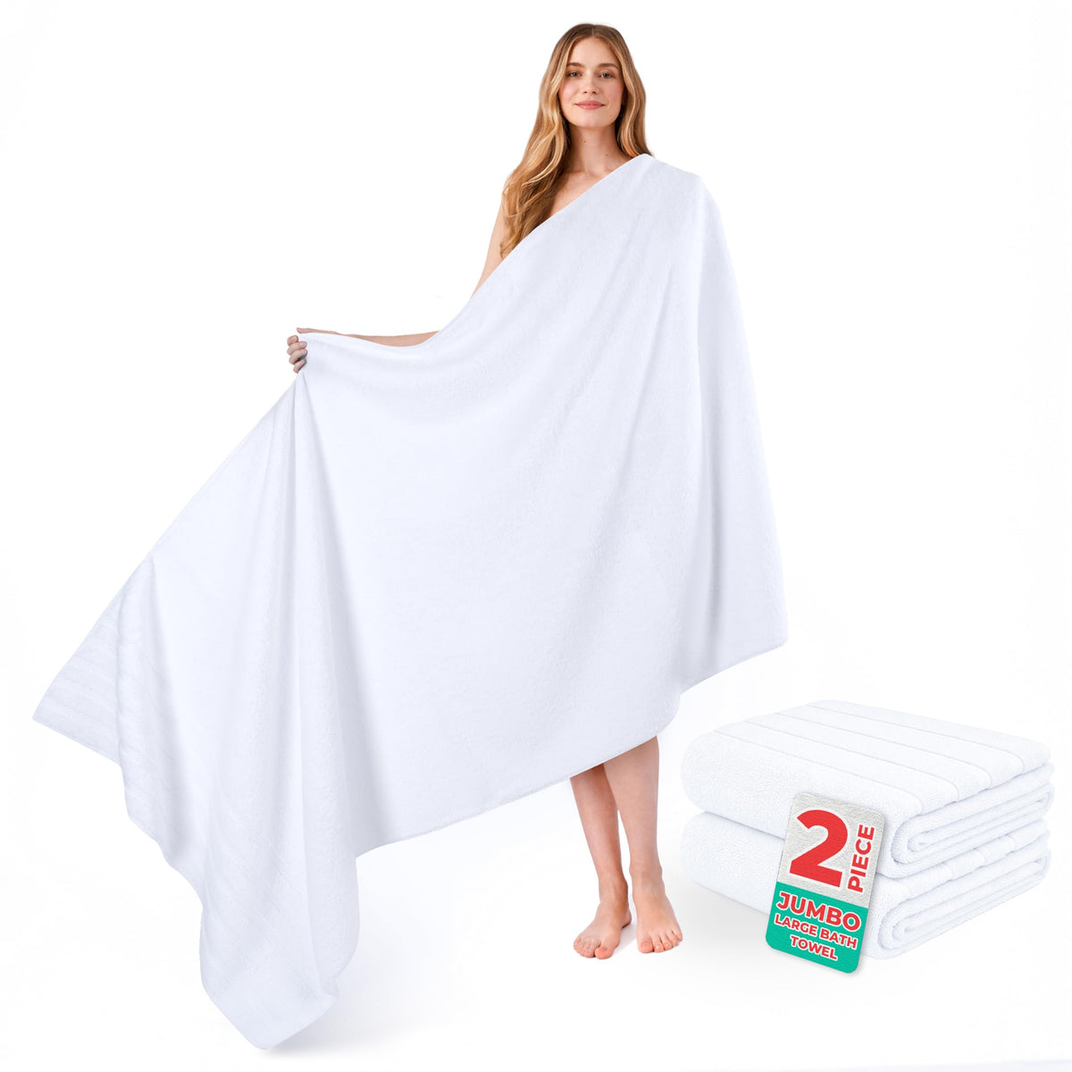 American Soft Linen 100% Cotton Luxury Turkish Towels, 4 PC Bath Towel Set