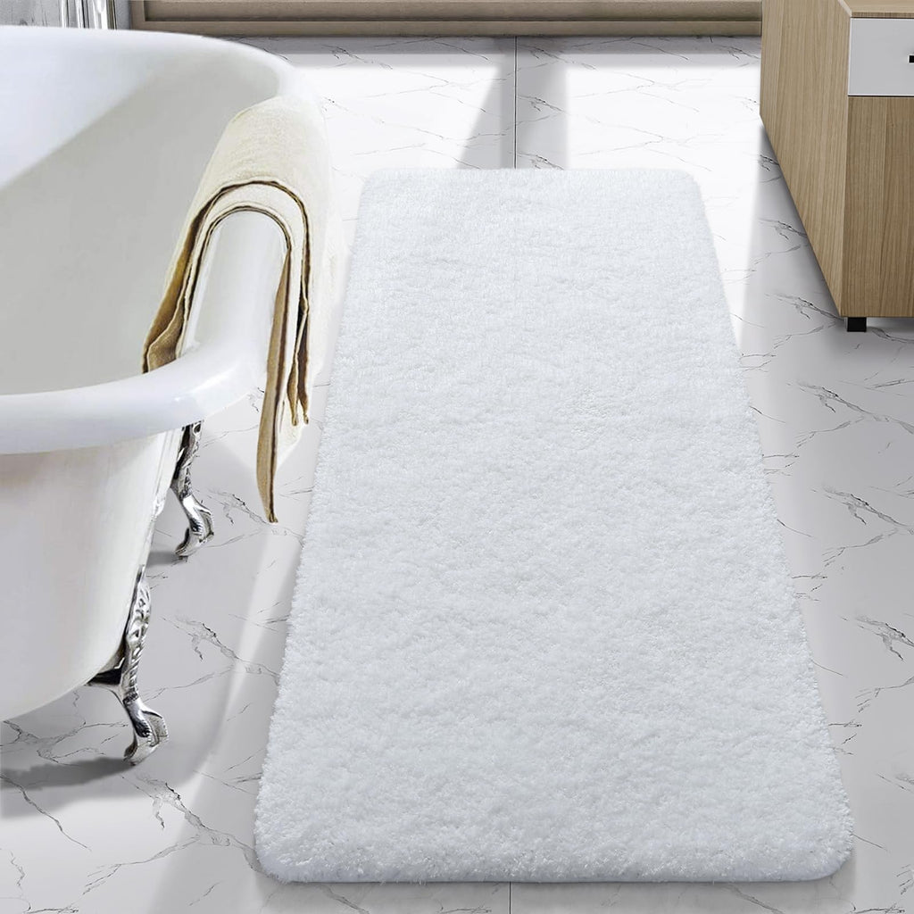 LOCHAS Bathroom Rug Runner 24x60 Inch, Bath Rugs Non Slip, Grey