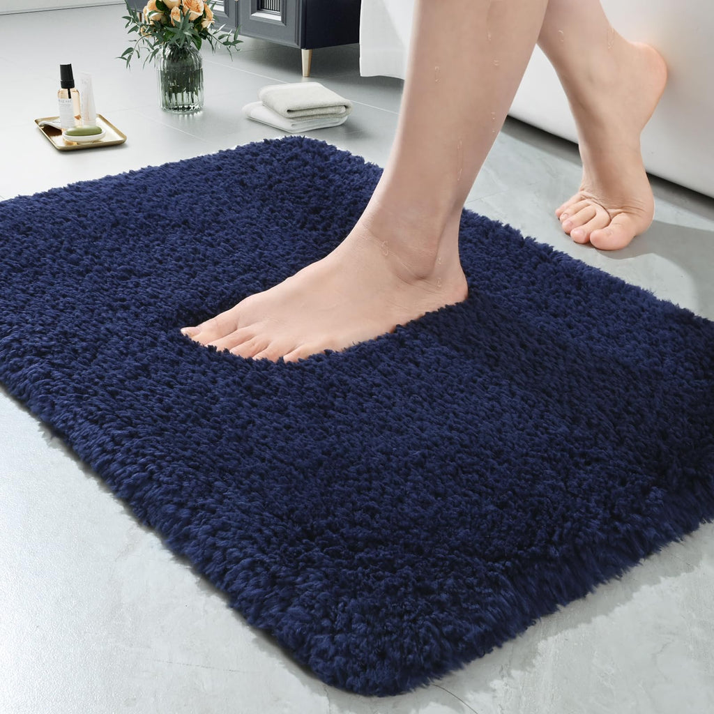 LOCHAS Bathroom Rug Runner 24x60 Inch, Bath Rugs Non Slip, Grey