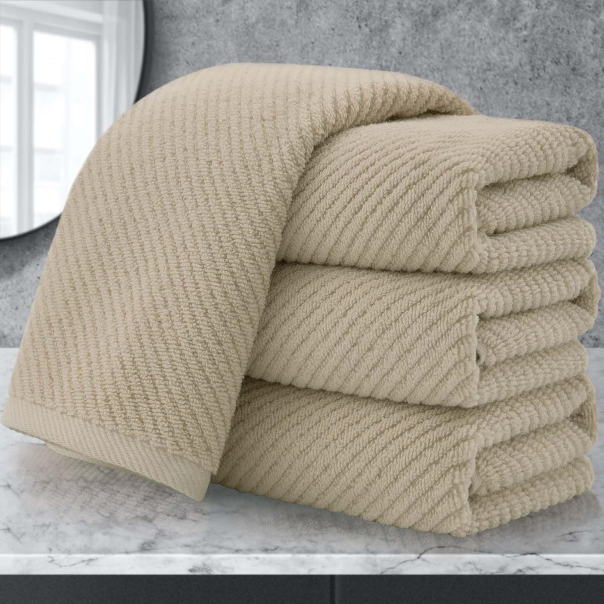 VOOVA & MOVAS Hand Towels for Barthroom, 18x28 in, Soft, Deep Turquoise