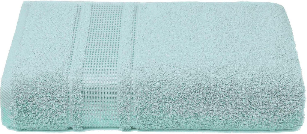 Melissa Linen Fingertip Towels 4 Pack, Aqua Green (Light Teal/Seafoam), 100% Turkish Cotton, Small Hand Towels for Face and Guest Bathroom, 12 x 18 in, Soft, Absorbent, Quick Dry, 550 GSM