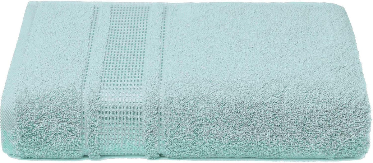 Melissa Linen Fingertip Towels 4 Pack, Aqua Green (Light Teal/Seafoam), 100% Turkish Cotton, Small Hand Towels for Face and Guest Bathroom, 12 x 18 in, Soft, Absorbent, Quick Dry, 550 GSM