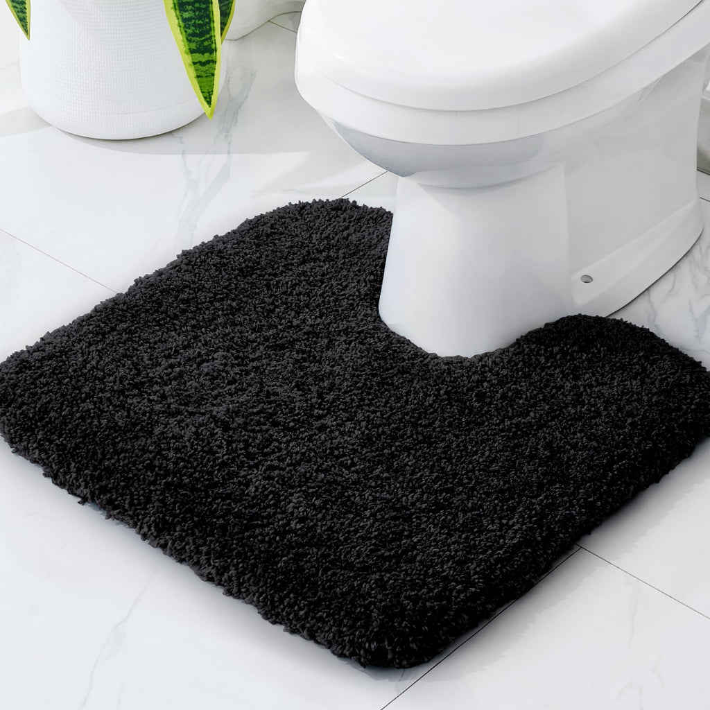Disolla White Bathroom Rugs 17x24, Microfiber Non-Slip Plush Small Bath Mat