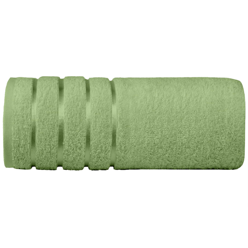 Elegant Comfort 4 Lines Viscose Stripe 6-Piece Premium Towel Set - 100% Turkish Cotton High Absorbent Luxury Bathroom Towels – Includes 2 Washcloths, 2 Hand Towels and 2 Bath Towels Set, Gold