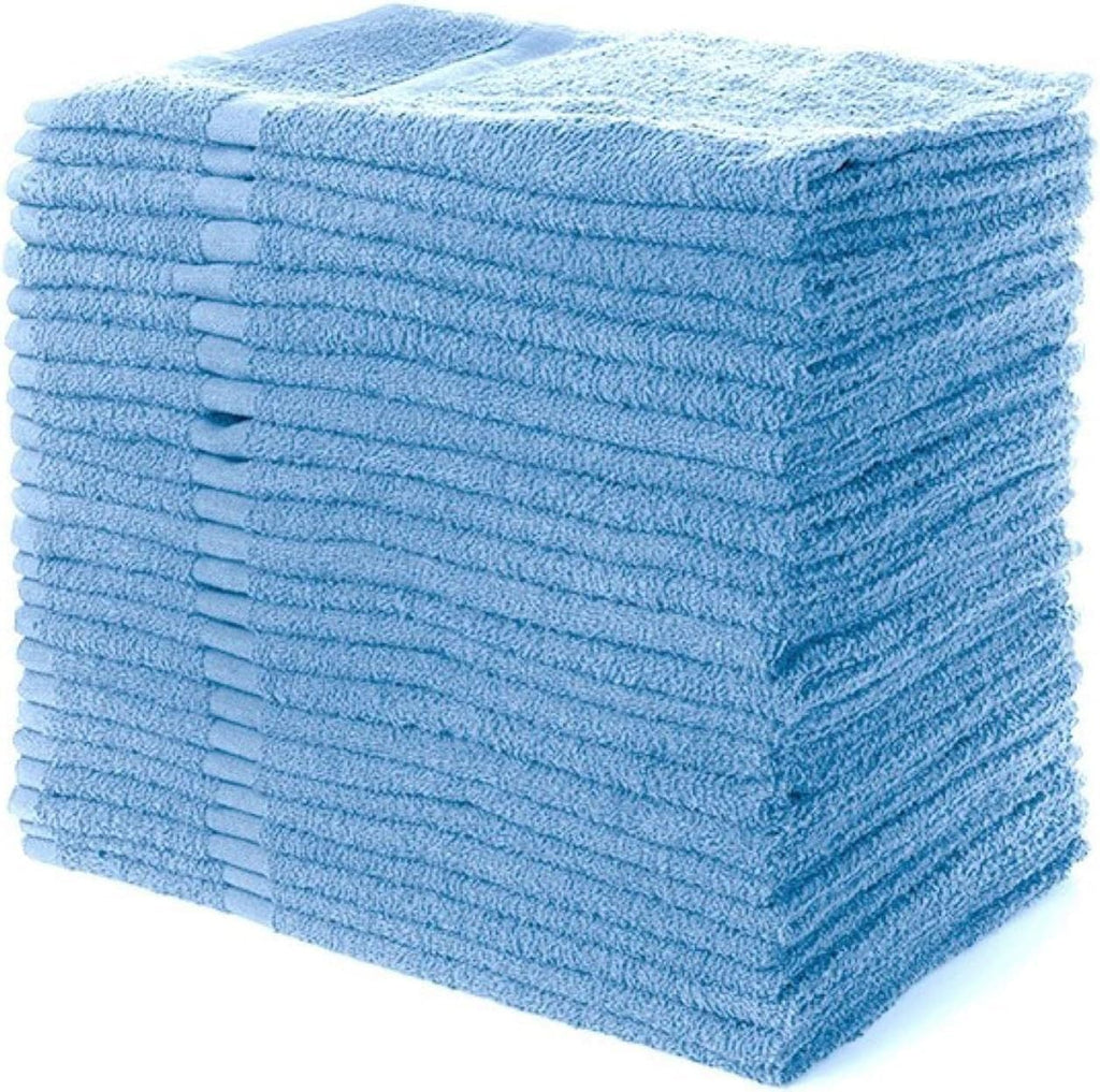Simpli-Magic Cotton Hand Towels, 12 Pack, 16” x 27”, Blue