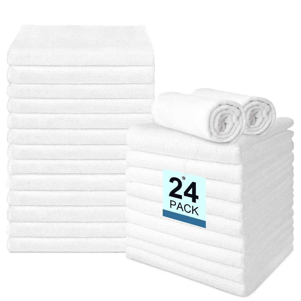 UNIMADE 24 Pack Salon Towels - Highly Absorbent Hand Towels