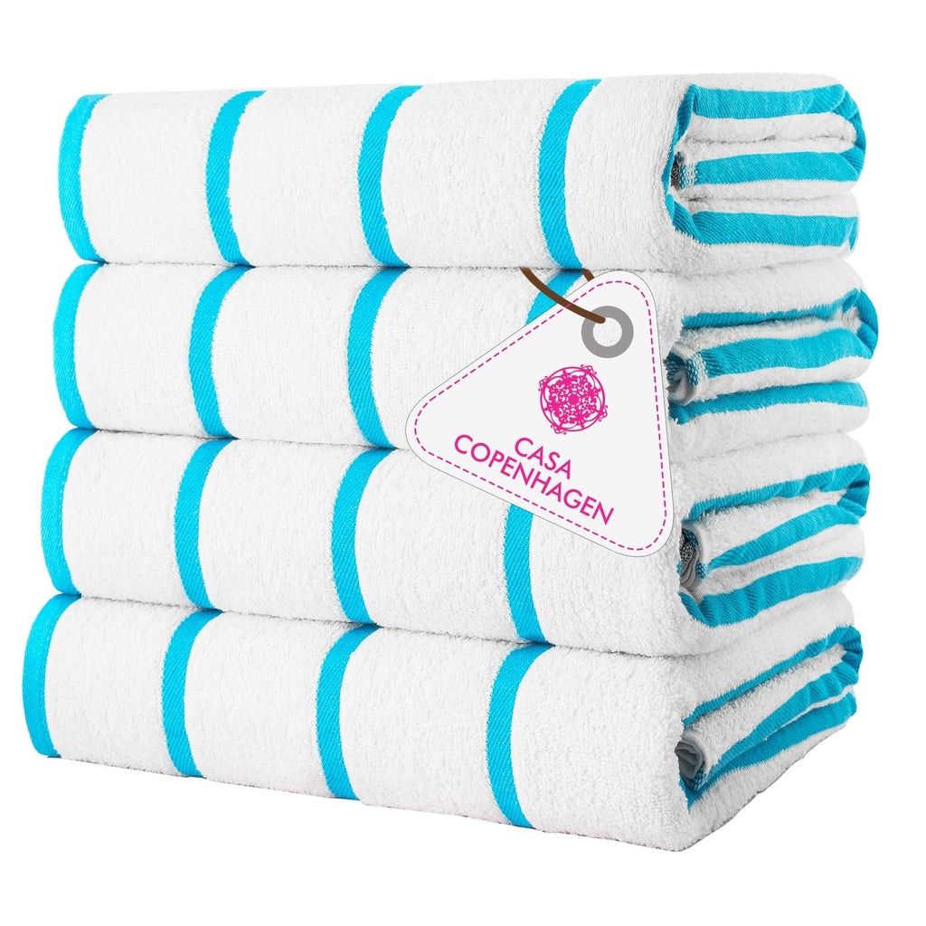 CASA COPENHAGEN 6pcs Bathroom Towel Gift Set, 600GSM, Dark Black