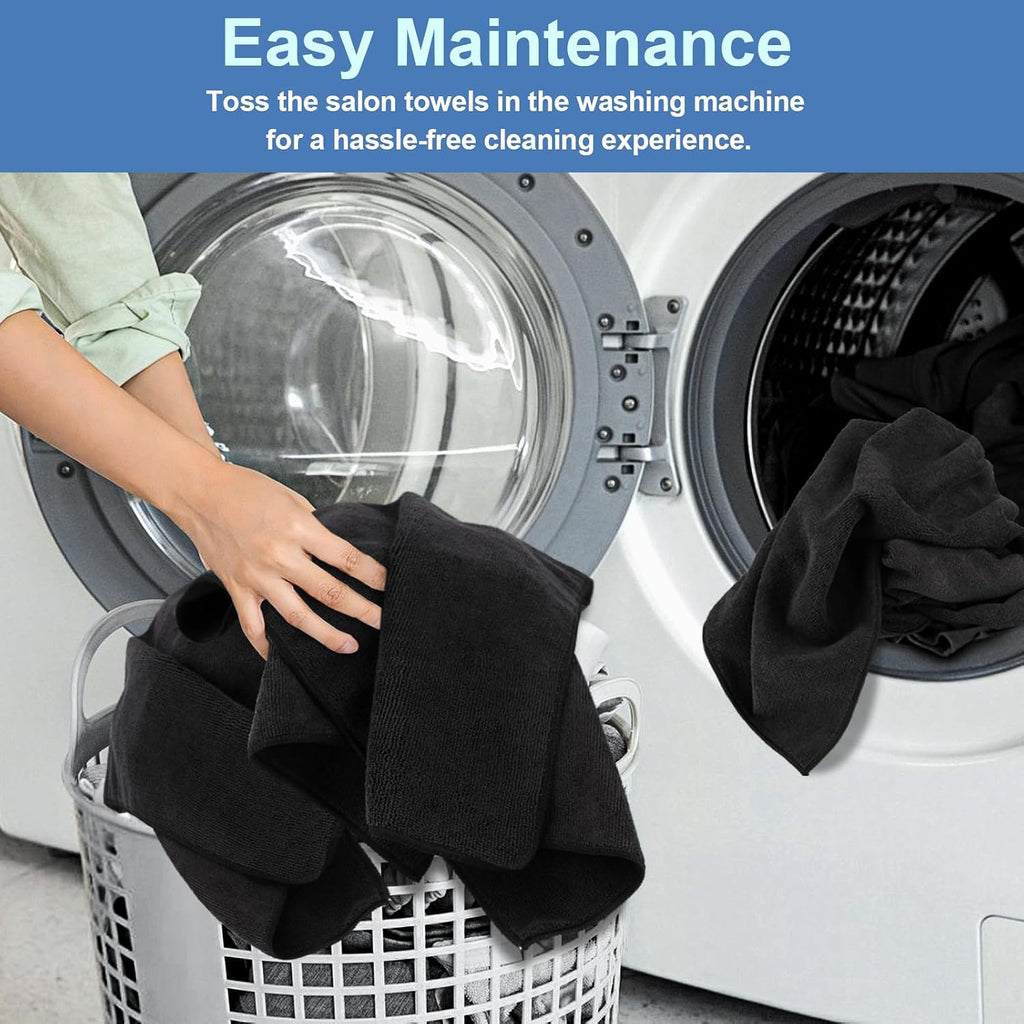 UNIMADE 24 Pack Salon Towels - Highly Absorbent Hand Towels