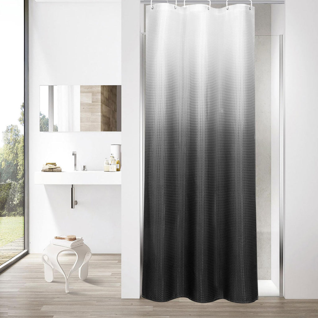 Sage Green Luxury Heavyweight Textured Fabric Shower Curtain Hotel,72x72