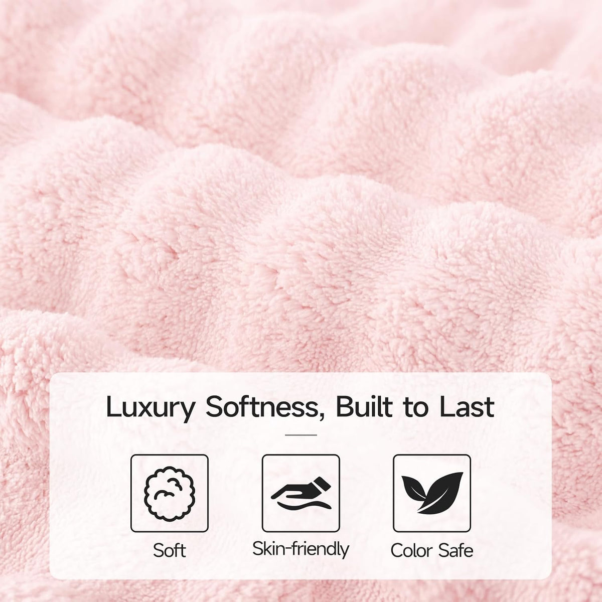 REDKISS Soft Bath Towel Sets 8-Piece, Microfiber Quick Dry & Absorbent, 35x70 in Large Bath Sheet 14x30 in Hand Towel, 12x12 in Washcloth, Pink Bathroom Towel Set