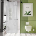 AmazerBath Plastic Shower Curtain Clear Premium PEVA, Clear Shower Curtain Heavy Duty 8G, Weighted Shower Curtains for Bathroom Accessories with 3 Big Stones and 12 Rustproof Grommets, 72x72 Inches