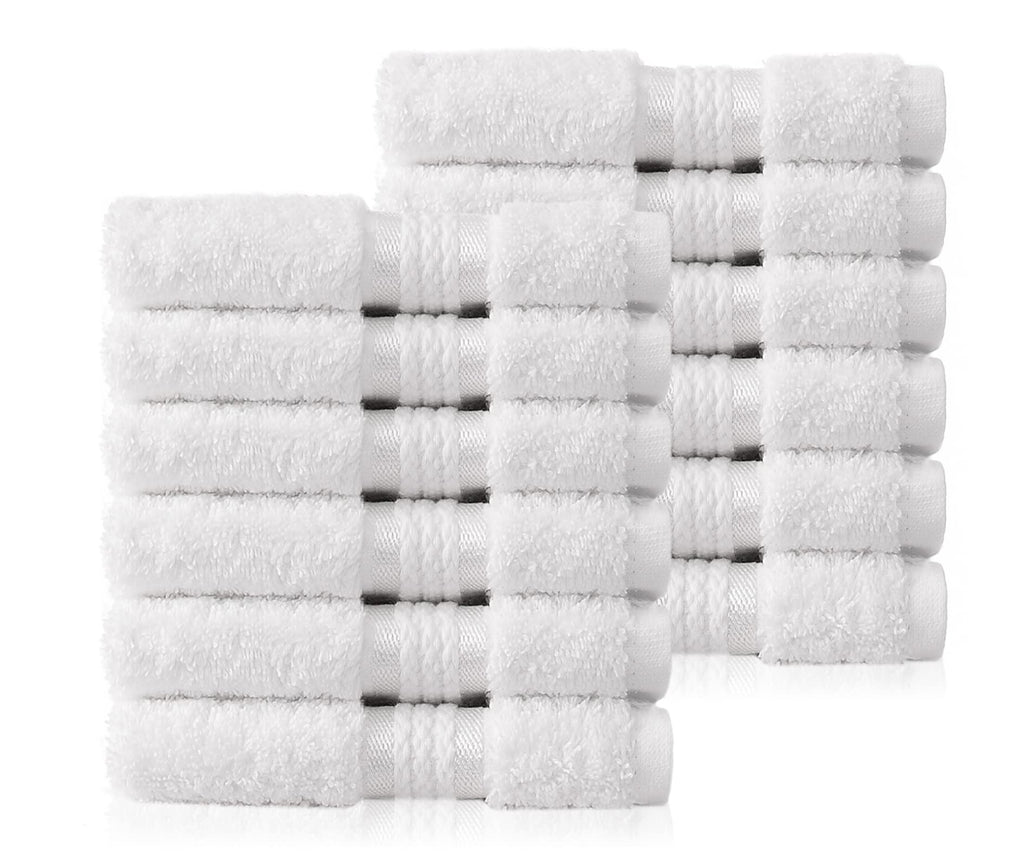 COTTON CRAFT Ultra Soft Hand Towels - 6 Pack 100% Ringspun Cotton Towel Set