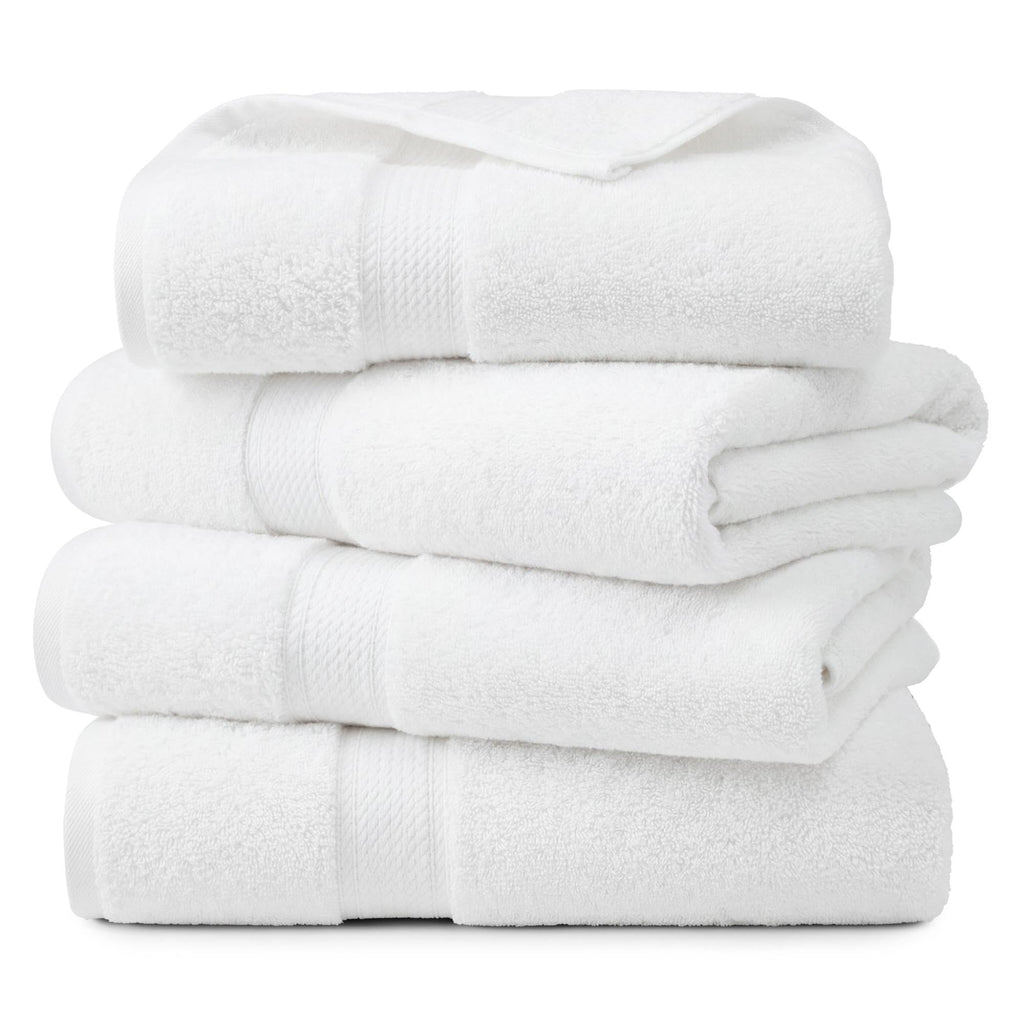 SUPERIOR Egyptian Cotton Plush & Absorbent, Hand Towel Set of 4, Cream