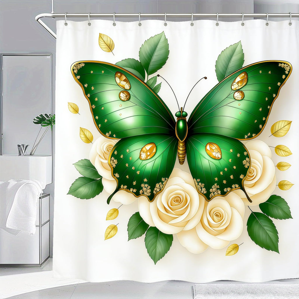 Halloween Shower Curtain Spooky Bathroom Cute Funny Shower Curtains Ghost Shower Curtain 72x72 Inch Waterproof Polyester Insulated Home Decor Set Halloween Bathroom Decor