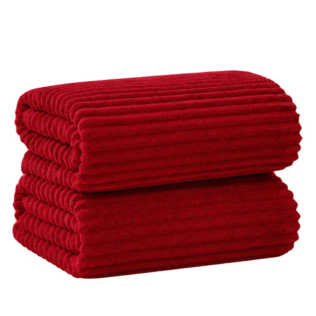 6 PC Bath Towel Set, 40"x80" Oversized Bath Sheets, Olive Green