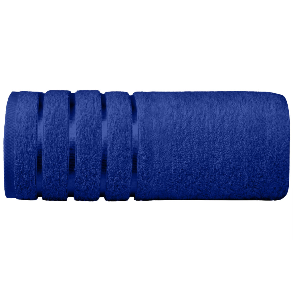 Elegant Comfort 4 Lines Viscose Stripe 6-Piece Premium Towel Set - 100% Turkish Cotton High Absorbent Luxury Bathroom Towels – Includes 2 Washcloths, 2 Hand Towels and 2 Bath Towels Set, Gold