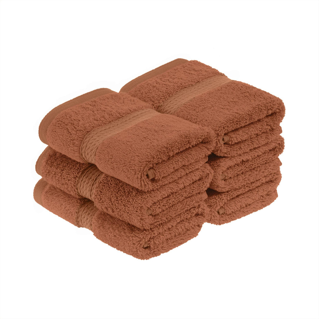 SUPERIOR Egyptian Cotton Plush & Absorbent, Hand Towel Set of 4, Cream